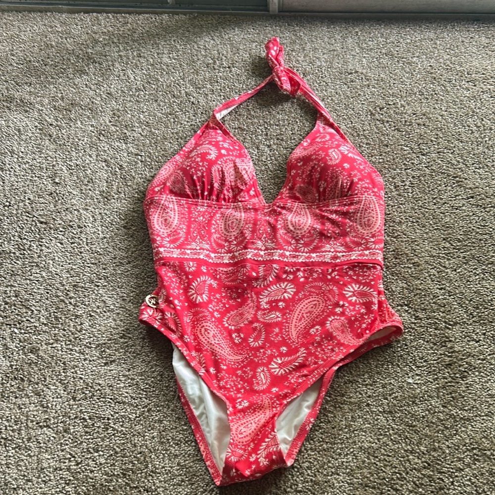 Lucky Brand One Piece Swimsuit with Halter Neck